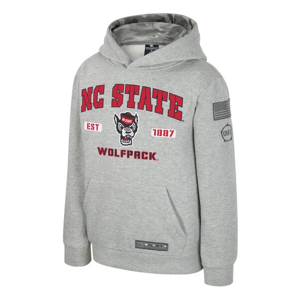 Grey/Camo Youth OHT Hood - NC State